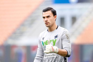 İtalya, Milan, 8 Mayıs 2021: Emil Audero (Sampdoria kalecisi) FC INTER - SAMPDORIA, Serie A 2020-2021 Day35, San Siro Stadyumu