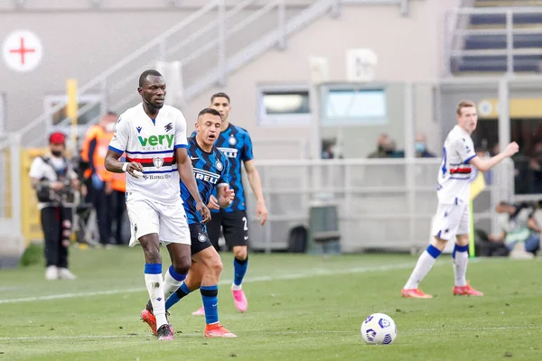 ตาล ลาน พฤษภาคม 2021 โอมาร โคลล Sampdoria ระหว างการแข ตบอล — ภาพถ่ายสต็อก