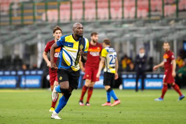 İtalya, Milan, 12 Mayıs 2021: Romelu Lukaku (Inter forvet) FC INTER - AS ROMA, Serie A 2020-2021 Gün 36, San Siro Stadyumu