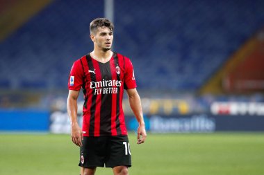 İtalya, Genova, 23 Ağustos 2021: Brahim Diaz (Milan orta saha oyuncusu), SampDORIA - AC MILAN, Serie A 2021-2022 Gün 1, Ferraris Stadyumu