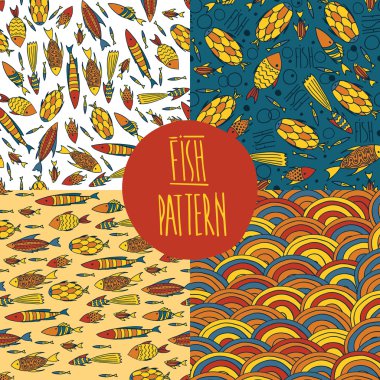 Balık desen seti