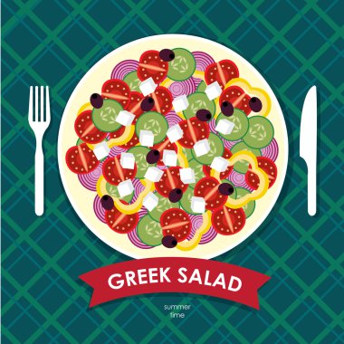 Taze Yunan salatası