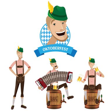 Oktoberfest adamlara kümesi