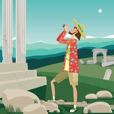 Turist ve manzaraları