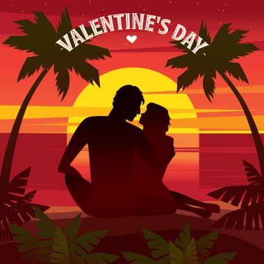 Gün batımında romantik Tarih
