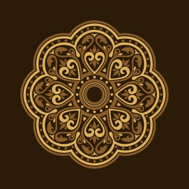 Karanlık bir arka plan karşı çiçek öğeleri