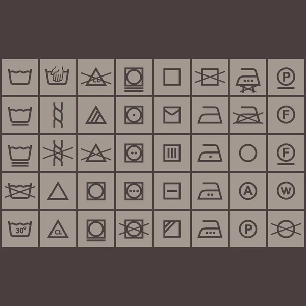 Semboller Vektör yıkama