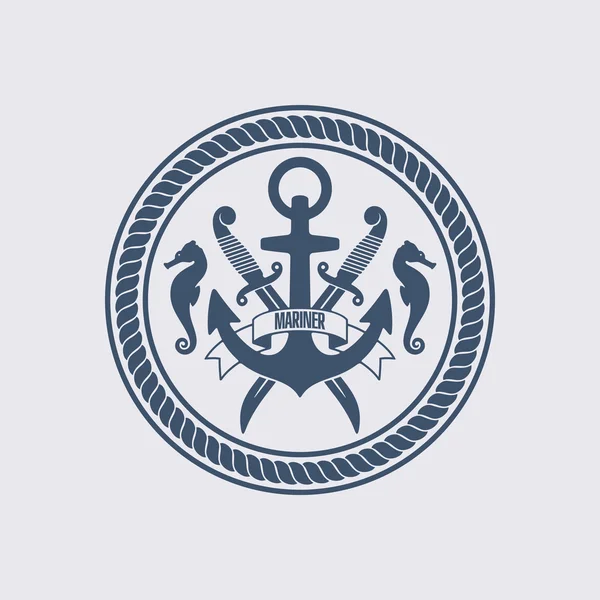 Deniz simge vektör çizim