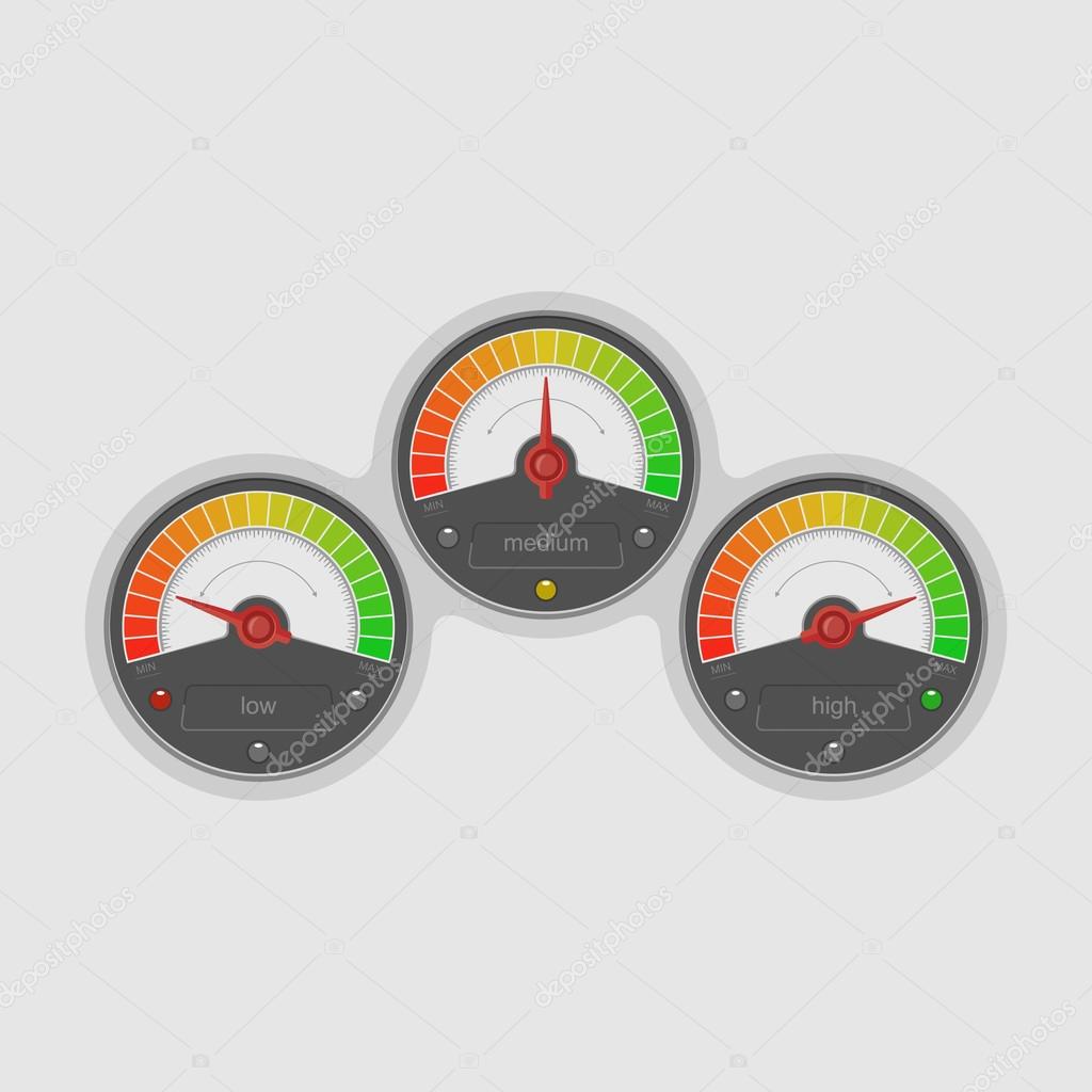 Speedometer / Vector illustration