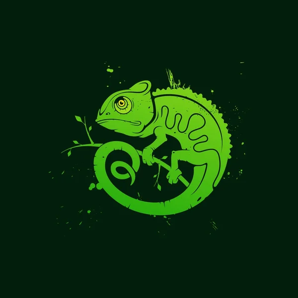 Bukalemun vektör çizim