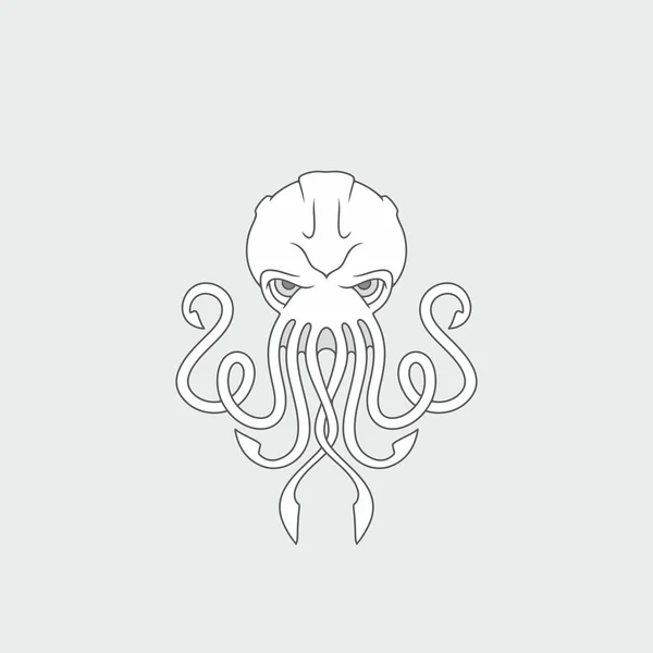 Ahtapot vektör çizim