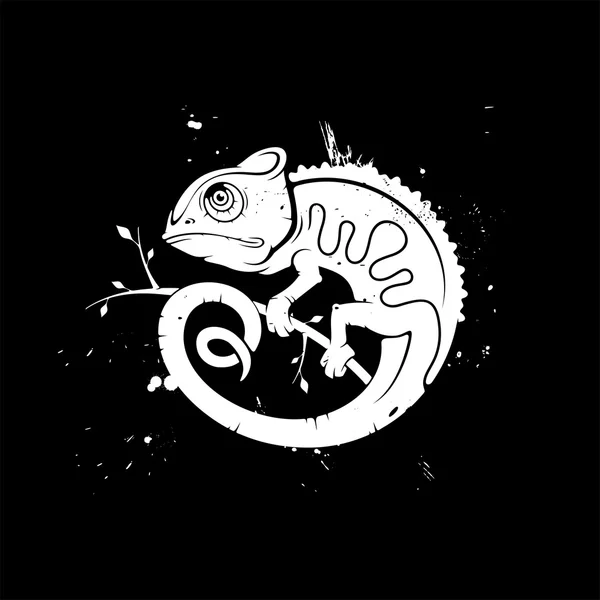 Bukalemun vektör çizim