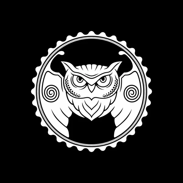 baykuş vektör çizim