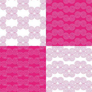 Etnik kabile geometrik kalıplarının vektör kümesi. Kusursuz koleksiyon, modern Yunan tarzı. Geleneksel dekor