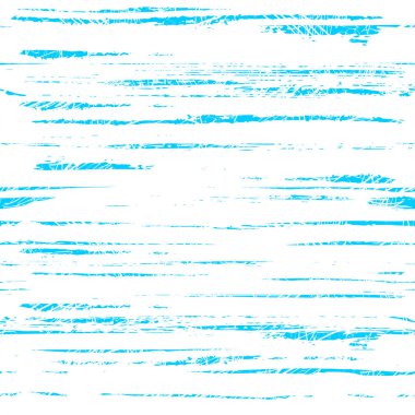 Düz olmayan grunge kaba yatay enine açık mavi çizgilerin beyaz arkaplandaki kusursuz tekrarlayan arka planı. Tekstil, kağıt ve tasarım üzerine modern tarzda baskı yapmak için zarif pastel rengi