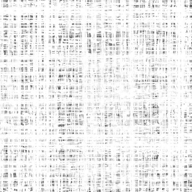 Vektör kare soyut desenli grunge arkaplanı. Beyaz bir arkaplanda siyah, yatay ve dikey çizgiler kesişiyor.