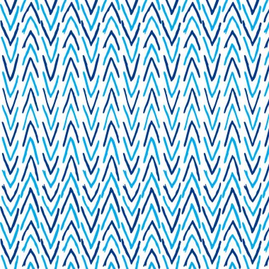 Vektör pürüzsüz ringa kemiği çizim kalıbı. Mürekkep karalamalarının klasik süsü. Kaba çizgilerden oluşan el yapımı bir model. Kumaş, kağıt, duvar kağıdı tasarımı, ambalaj, çarşaf baskı şablonu