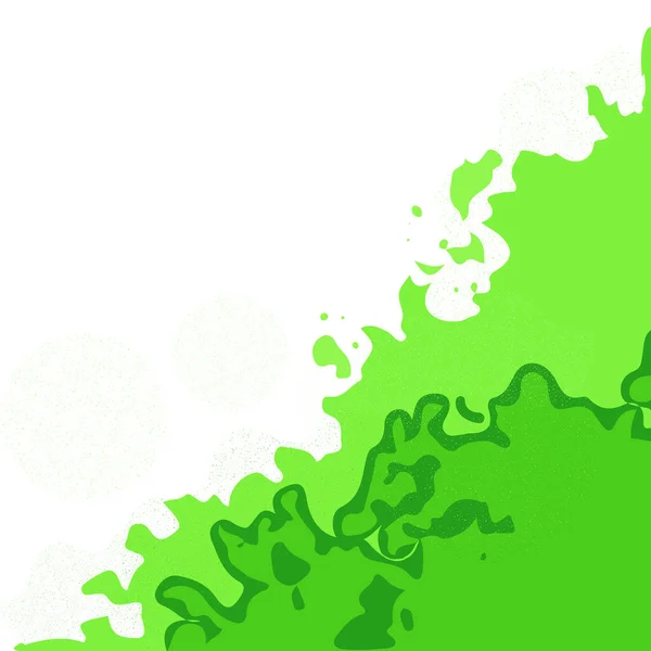 Vecteur Abstrait Carré Vert Vif Avec Fond Blanc Place Pour — Image vectorielle