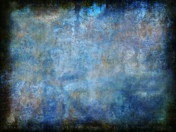 Kleurovergang blauwe abstracte achtergrond met donkere Frame — Stockfoto