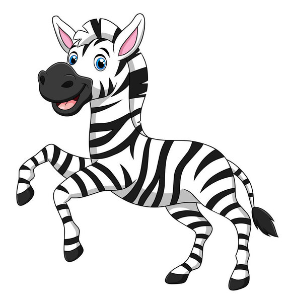 Симпатичная векторная иллюстрация Зебры