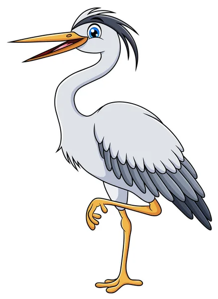 Illustration Vectorielle Dessin Animé Herons Mignons — Image vectorielle