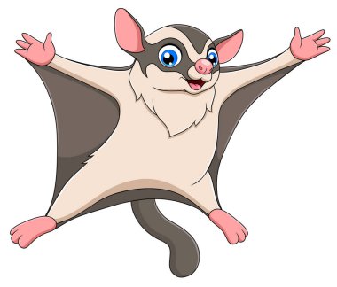 Tatlı Şeker Planör çizgi film vektör çizimi