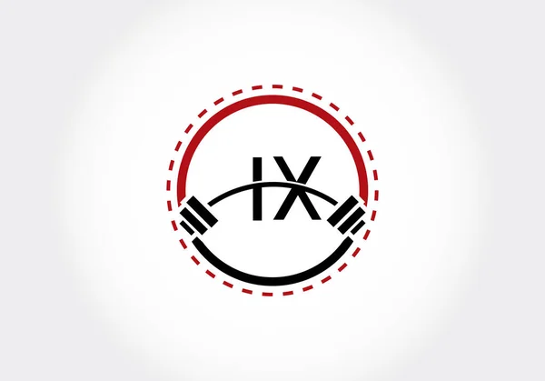 Alfabeto Letra Inicial Com Uma Barra Design Logotipo Vetor Elevação — Vetor de Stock