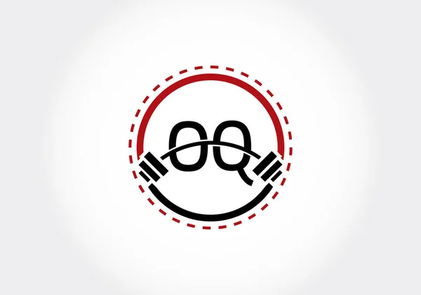 Inicial Letra Alfabeto Con Una Barra Diseño Del Logotipo Del — Vector de stock