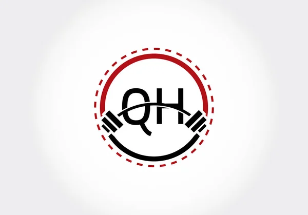 Inicial Letra Alfabeto Con Una Barra Diseño Del Logotipo Del — Archivo Imágenes Vectoriales