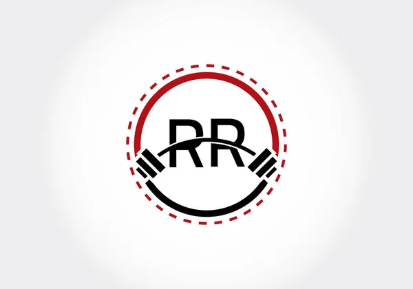 Alfabeto Inicial Letra Con Una Barra Diseño Del Logotipo Del — Archivo Imágenes Vectoriales