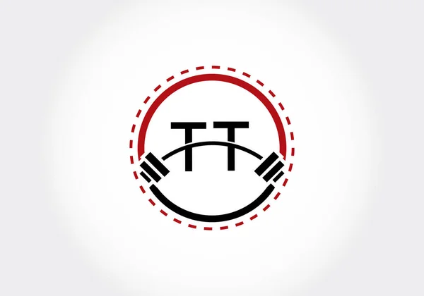 Počáteční Abeceda Činkou Návrh Vektorového Loga Moderní Vektorové Logo Pro — Stockový vektor