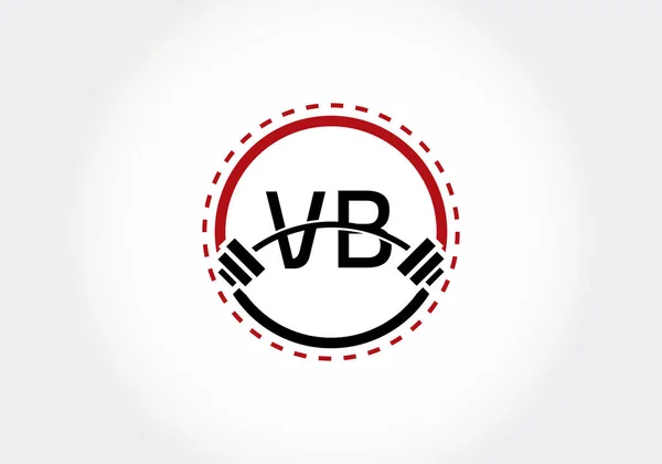 Alfabeto Letra Inicial Com Barra Design Logotipo Vetor Elevação Logotipo — Vetor de Stock