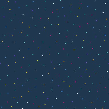 Lacivert arkaplanda renkli benekli pürüzsüz desen.