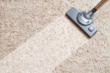 Cleaning carpet hoover clipart
