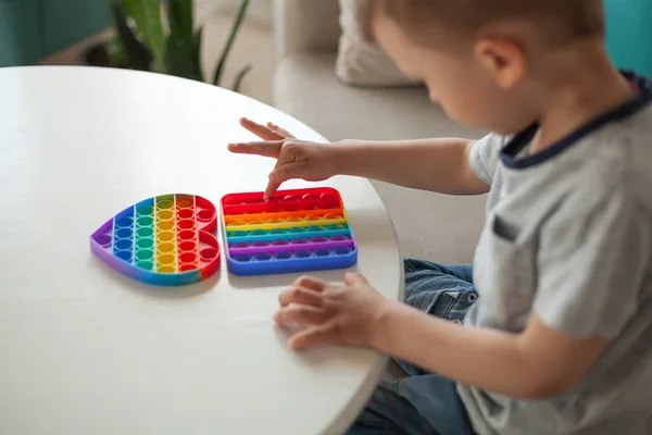 Pop Toy Fidget Child Playing Antistress Toy — Stock Photo, Image