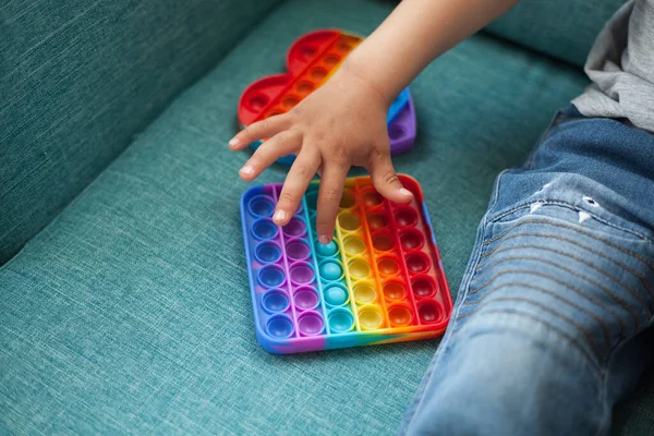 Pop Toy Fidget Child Playing Antistress Toy — Stock Photo, Image