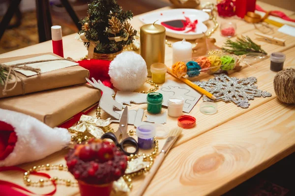 Elements for making Christmas gifts — Stock Photo, Image