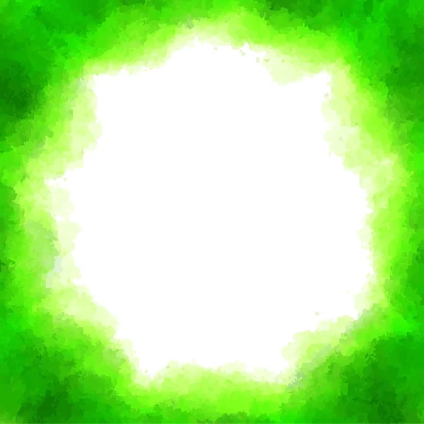 Zelená akvarel pozadí — Stockový vektor