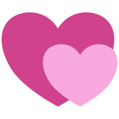 ikon sevgililer günü düz sanat tarzı pembe