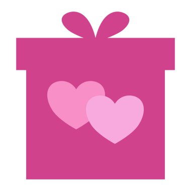 ikon sevgililer günü düz sanat tarzı pembe