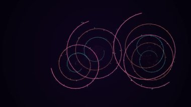 Çember ve çizgilerle soyut arkaplan.