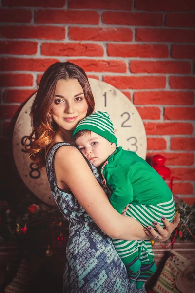 Anne ile oğlu Noel Stok Resim
