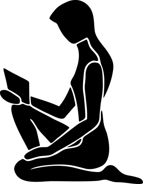 kadın bir kitap okuyor