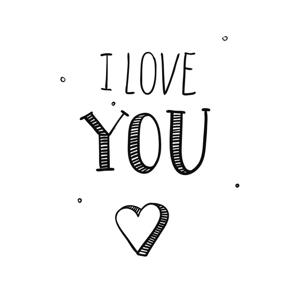 I Love You el çizmek. 