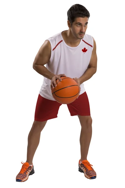 Profesional Kanada pemain basket dengan bola . — Stok Foto