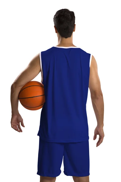 Professional Italian basketball player with ball. — Stock Photo, Image