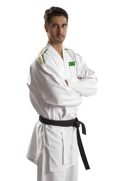 Luchador de Judo del país brasileño . — Foto de Stock