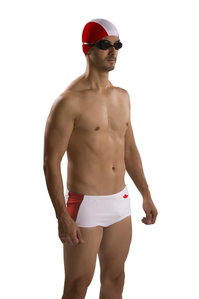 수영복; 남자의 초상화 캐나다 유니폼 전문 — 스톡 사진