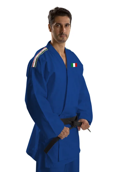 Italienska judo kämpe — Stockfoto