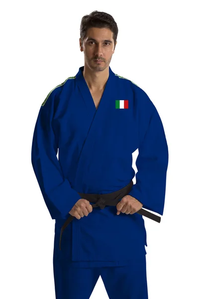 Italian judo fighter — Stock Photo, Image